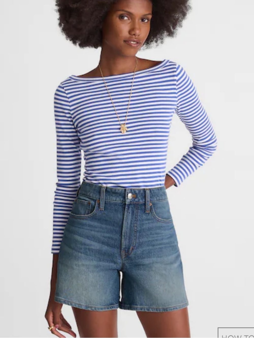 NWT Madewell The Perfect Vintage Mid-Length Jean Short in Size 29 Irmo Wash